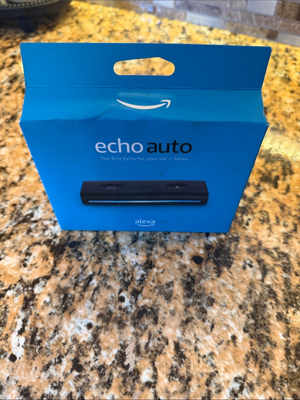 Amazon Echo Auto Blue Retail Packaging